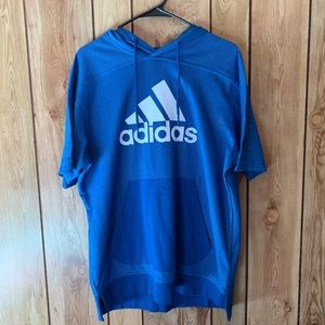 Adidas men’s short sleeve pullover hoody